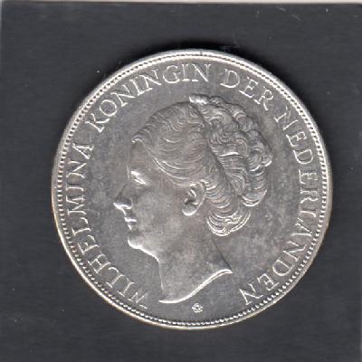 Beschrijving: 2 1/2 Gulden WILHELMINA  